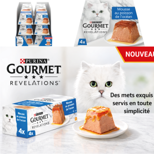 Purina Gourmet Révélations Mousse au poisson de l’océan 4x57g
