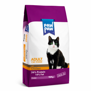 Paw Paw Croquettes pour chat adulte au poulet 15kg
